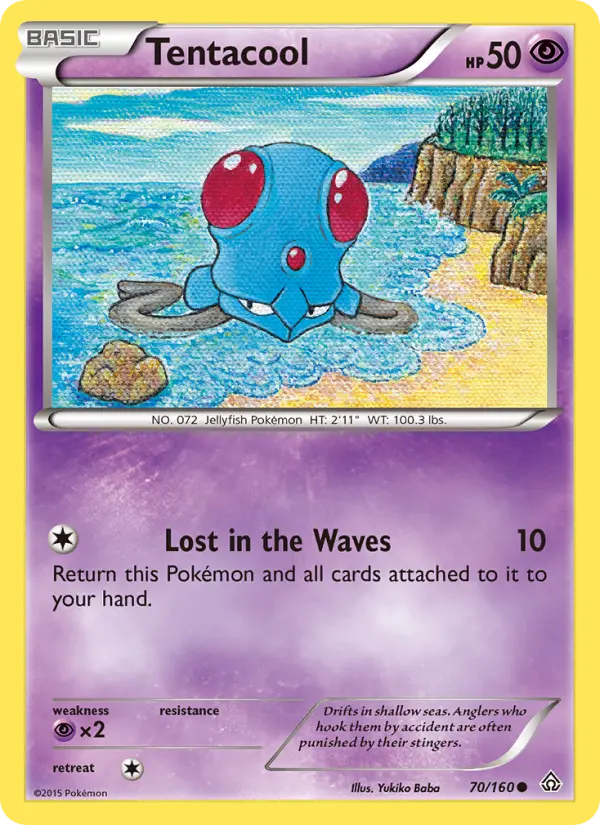 Tentacool Common Pokemon card #70 from Primal Clash