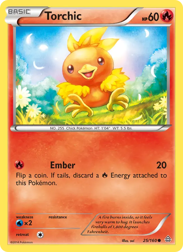 Torchic Common Pokemon card #25 from Primal Clash