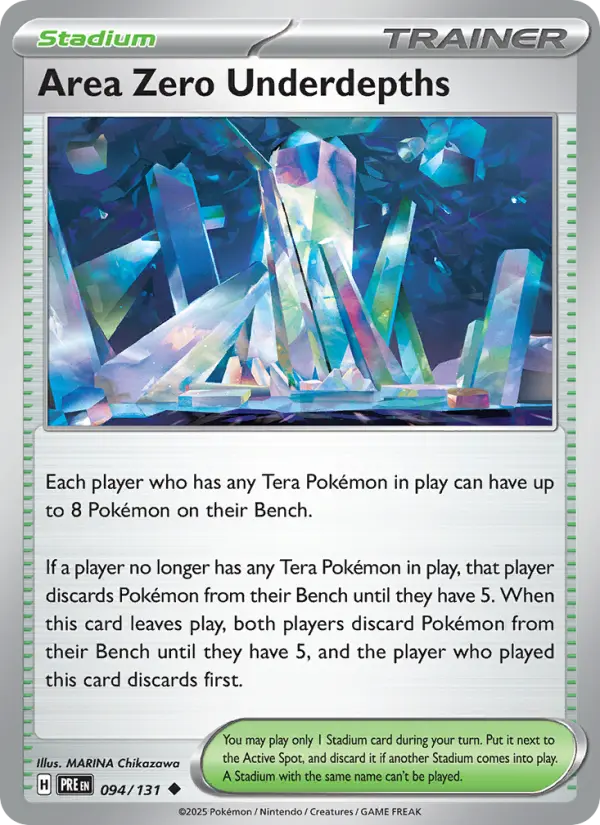 Area Zero Underdepths Uncommon Pokemon card #094 from Prismatic Evolutions