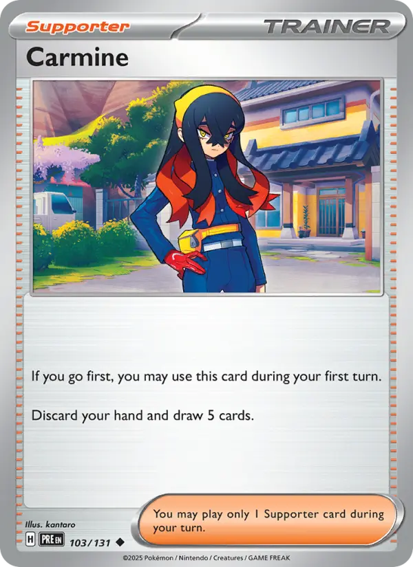 Carmine Uncommon Pokemon card #103 from Prismatic Evolutions