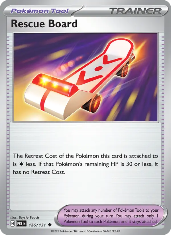 Rescue Board Uncommon Pokemon card #126 from Prismatic Evolutions