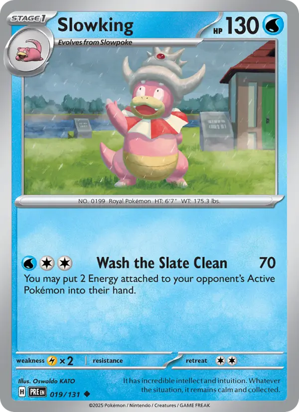 Slowking Uncommon Pokemon card #019 from Prismatic Evolutions