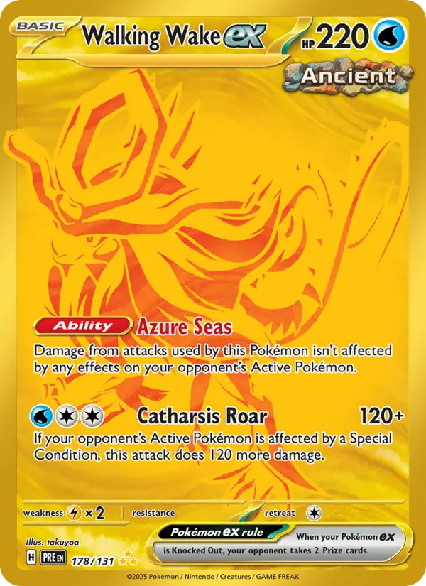 Walking Wake Pokemon card artwork