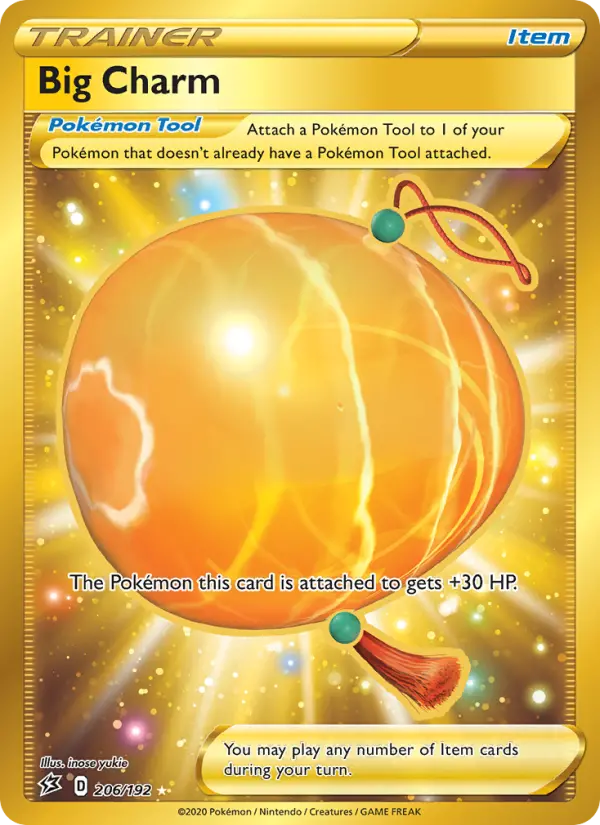 Big Charm Secret Rare Pokemon card #206 from Rebel Clash