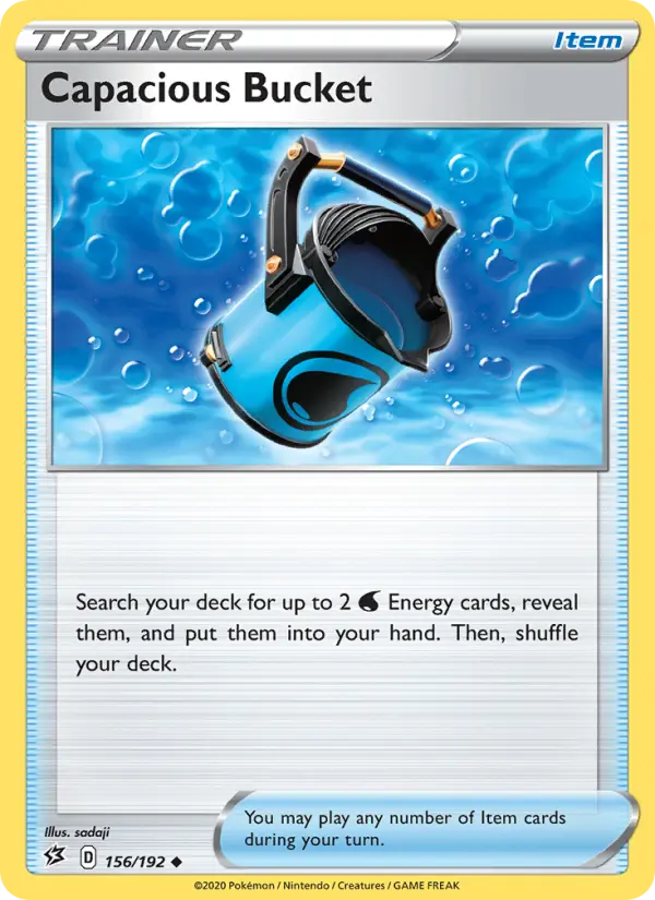 Capacious Bucket Uncommon Pokemon card #156 from Rebel Clash
