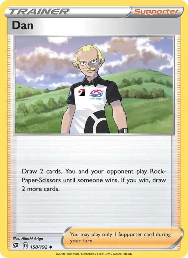 Dan Uncommon Pokemon card #158 from Rebel Clash