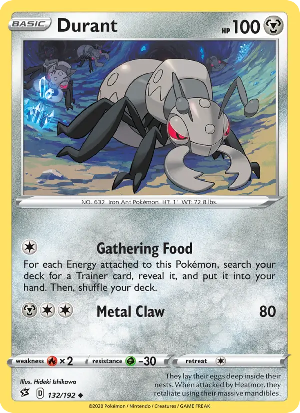 Durant Uncommon Pokemon card #132 from Rebel Clash