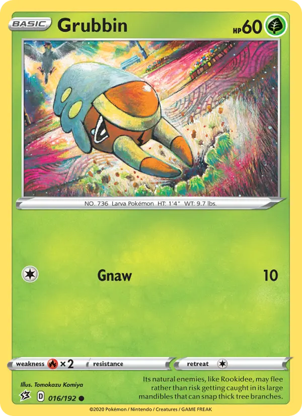 Grubbin Common Pokemon card #16 from Rebel Clash