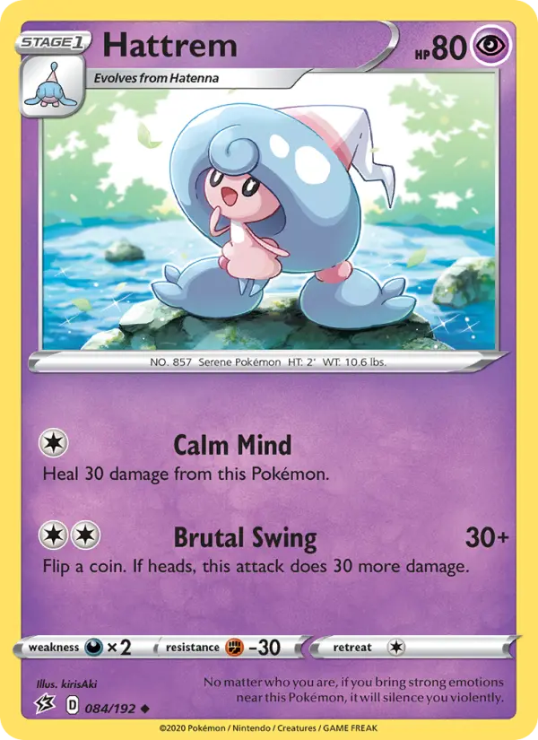 Hattrem Uncommon Pokemon card #84 from Rebel Clash