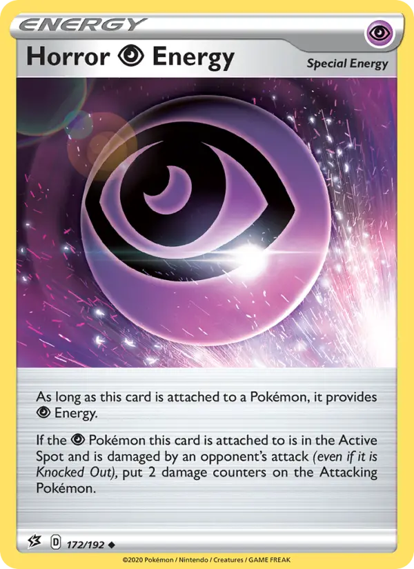Horror Psychic Energy Uncommon Pokemon card #172 from Rebel Clash