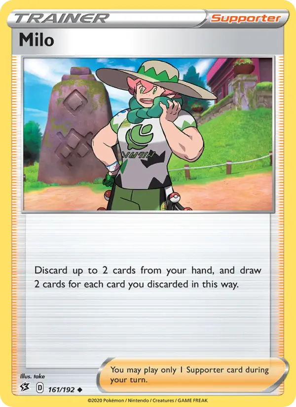 Milo Uncommon Pokemon card #161 from Rebel Clash