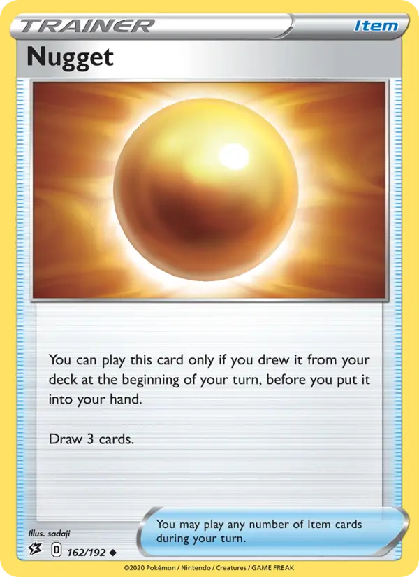 Nugget Uncommon Pokemon card #162 from Rebel Clash