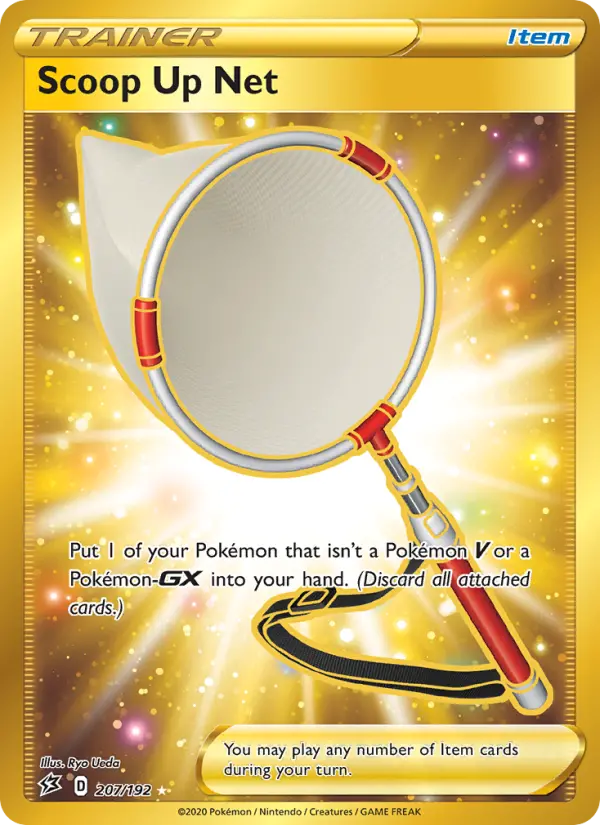 Scoop Up Net Secret Rare Pokemon card #207 from Rebel Clash