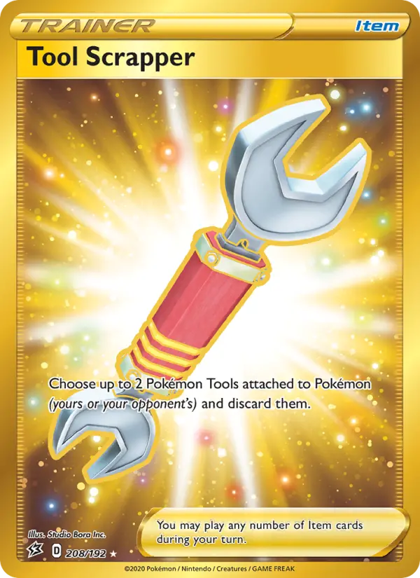 Tool Scrapper Secret Rare Pokemon card #208 from Rebel Clash