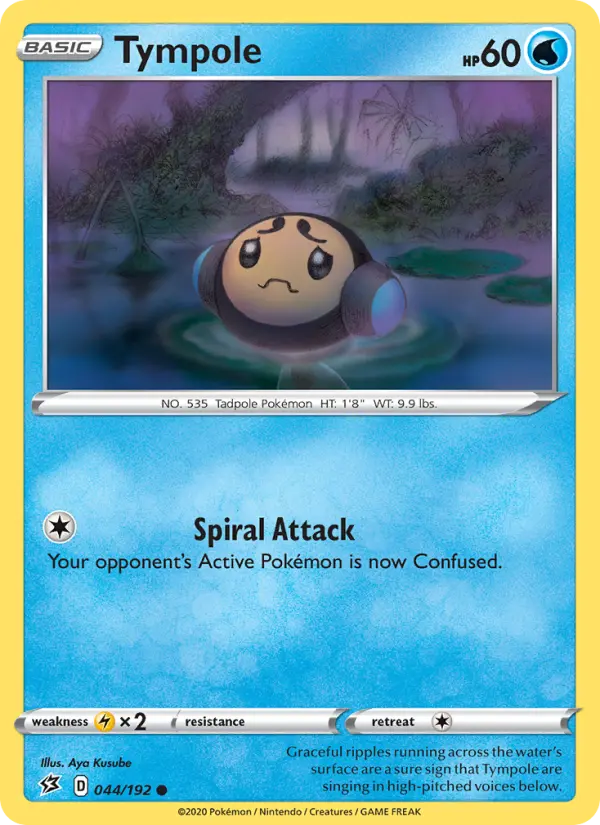 Tympole Common Pokemon card #44 from Rebel Clash