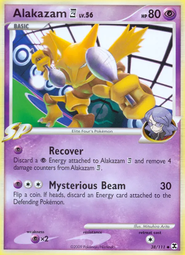 Alakazam 4 Uncommon Pokemon card #38 from Rising Rivals