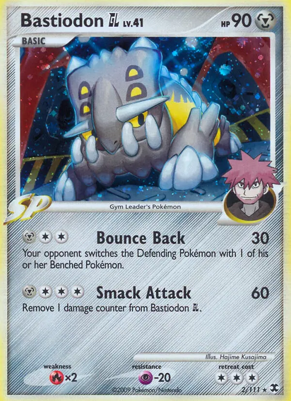 Bastiodon GL Rare Holo Pokemon card #2 from Rising Rivals