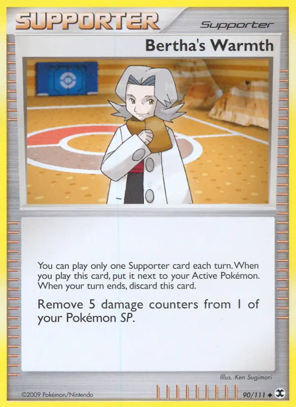 Bertha's Warmth Uncommon Pokemon card #90 from Rising Rivals