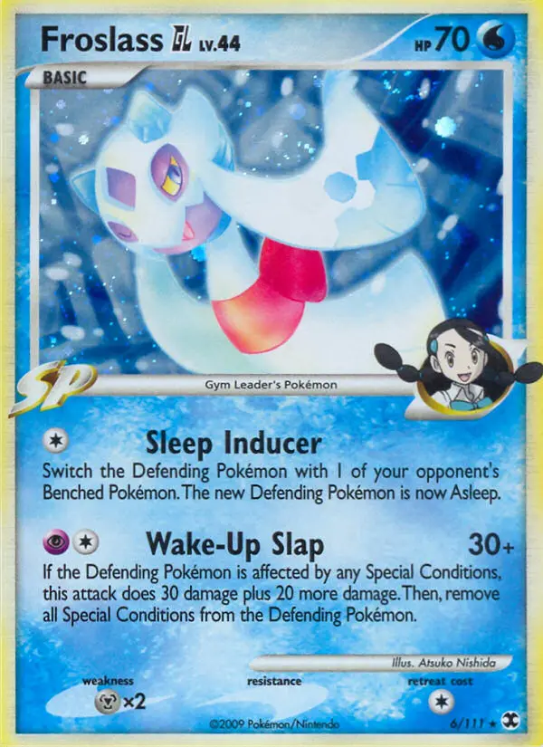 Froslass GL Rare Holo Pokemon card #6 from Rising Rivals