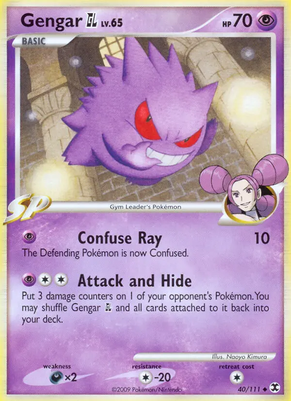Gengar GL Uncommon Pokemon card #40 from Rising Rivals