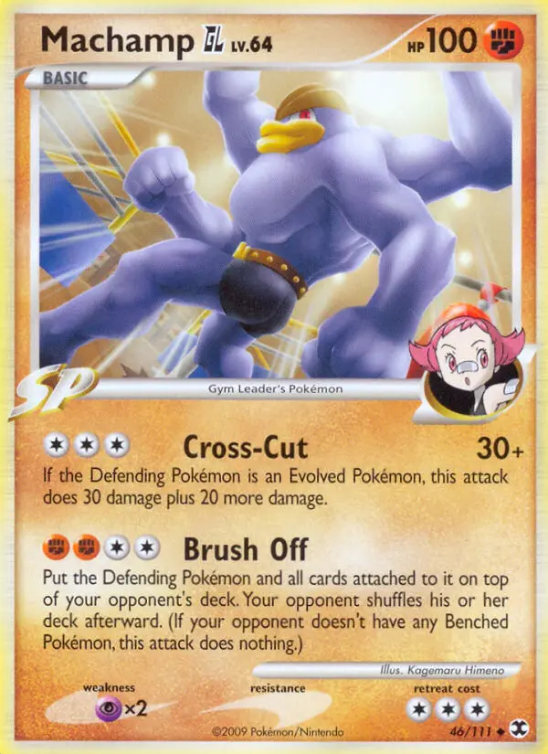 Machamp GL Uncommon Pokemon card #46 from Rising Rivals