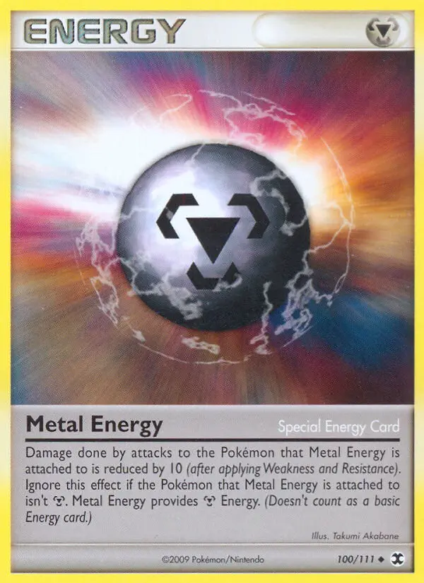 Metal Energy Uncommon Pokemon card #100 from Rising Rivals
