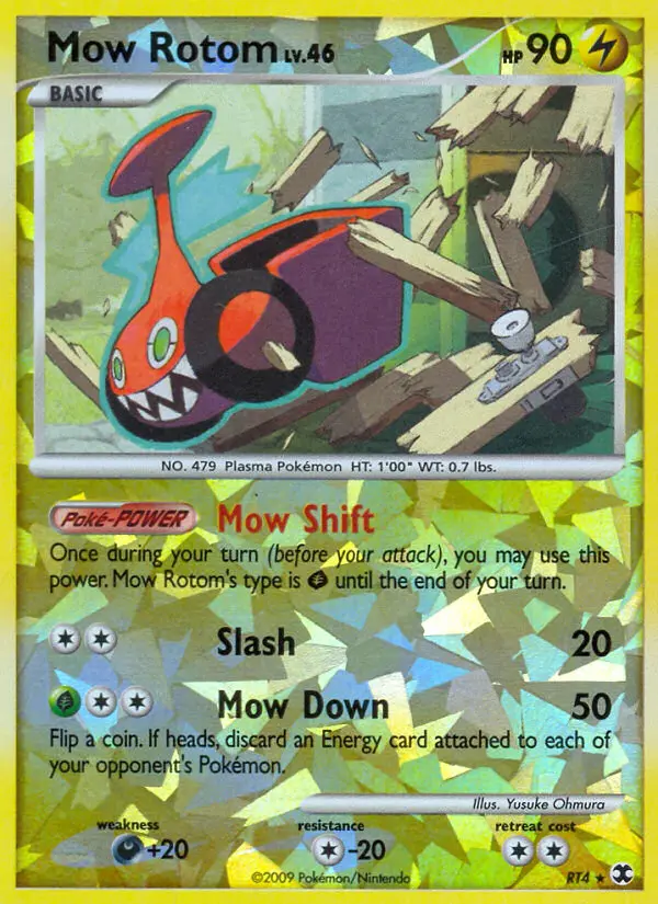 Mow Rotom Rare Pokemon card #RT4 from Rising Rivals