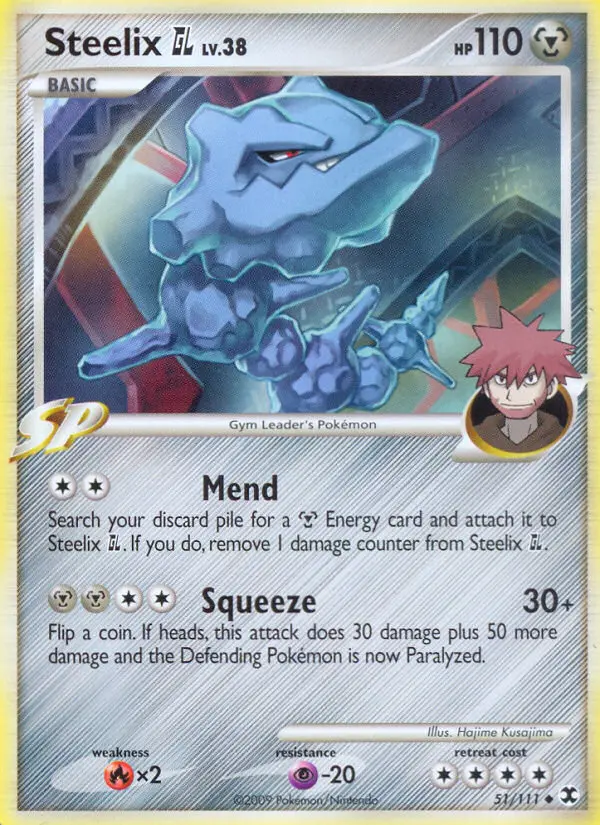 Steelix GL Uncommon Pokemon card #51 from Rising Rivals