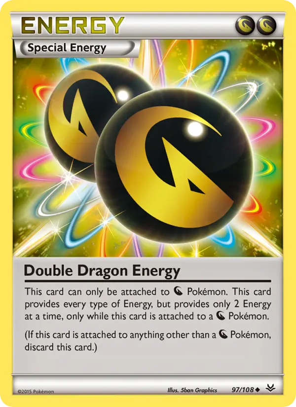 Double Dragon Energy Uncommon Pokemon card #97 from Roaring Skies