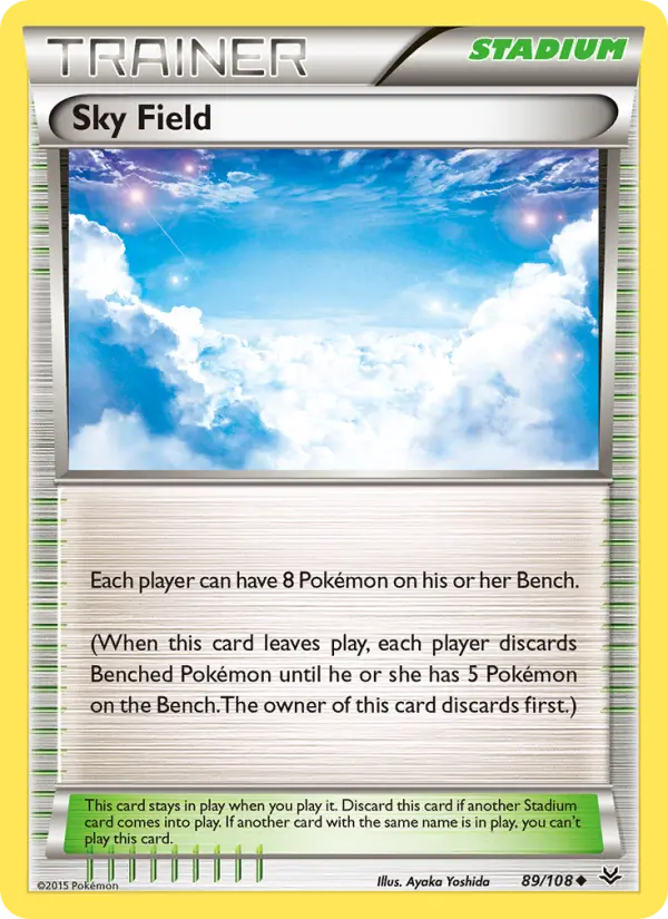 Sky Field Uncommon Pokemon card #89 from Roaring Skies