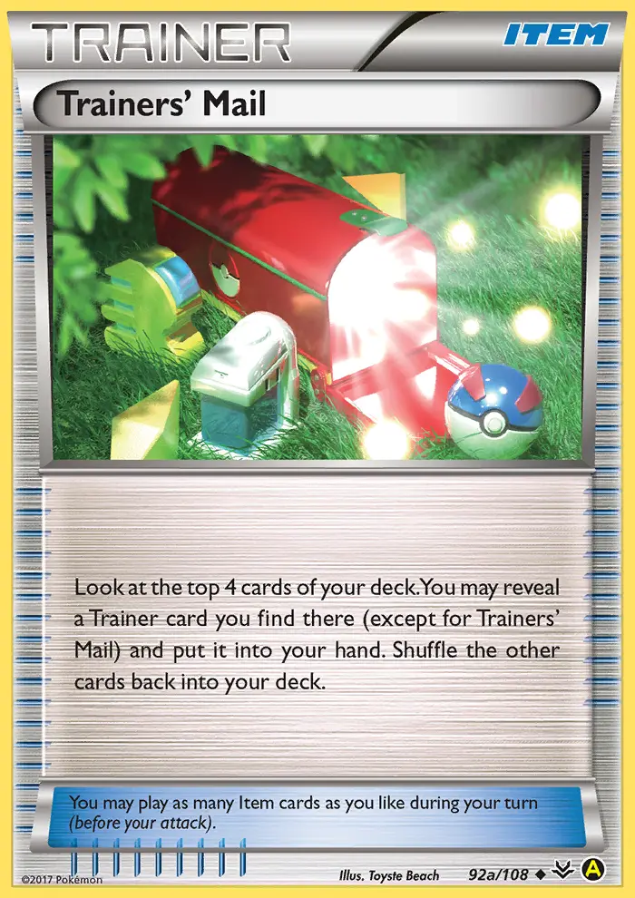 Trainers' Mail Uncommon Pokemon card #92a from Roaring Skies