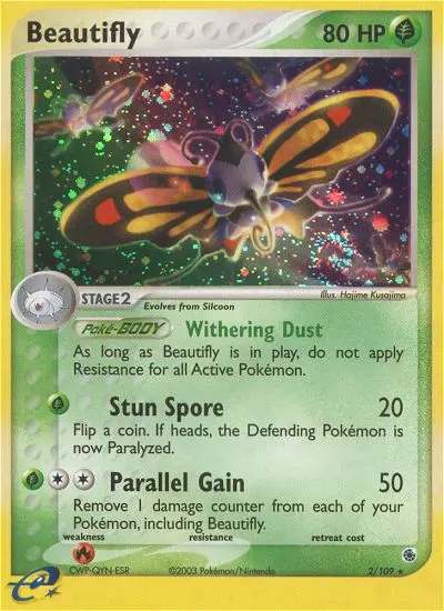 Beautifly Rare Pokemon card #2 from Ruby & Sapphire