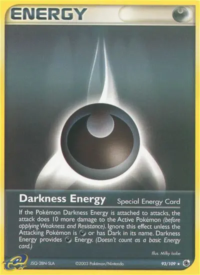 Darkness Energy Rare Pokemon card #93 from Ruby & Sapphire
