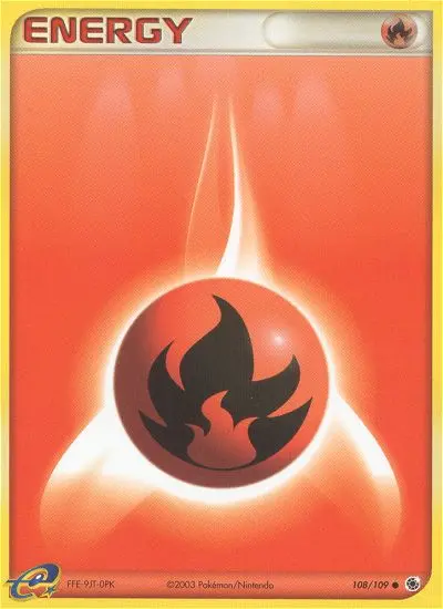 Fire Energy Common Pokemon card #108 from Ruby & Sapphire