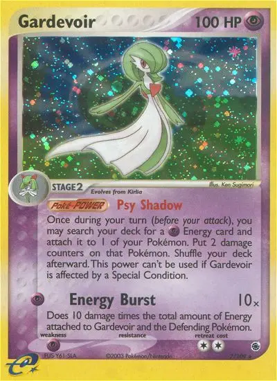 Gardevoir Rare Pokemon card #7 from Ruby & Sapphire