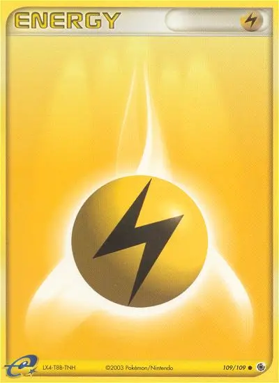 Lightning Energy Common Pokemon card #109 from Ruby & Sapphire