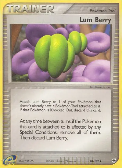 Lum Berry Uncommon Pokemon card #84 from Ruby & Sapphire