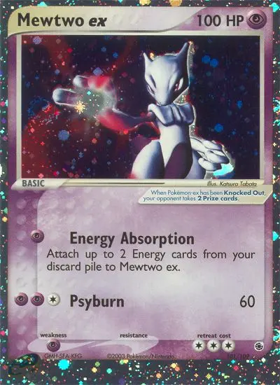 Mewtwo ex Rare Pokemon card #101 from Ruby & Sapphire