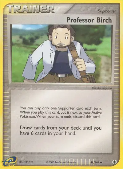 Professor Birch Uncommon Pokemon card #89 from Ruby & Sapphire