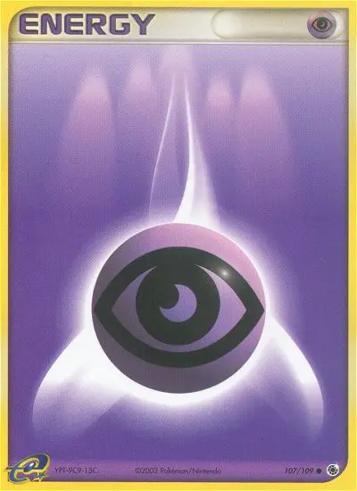 Psychic Energy Common Pokemon card #107 from Ruby & Sapphire