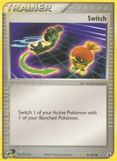 Switch Common Pokemon card #92 from Ruby & Sapphire