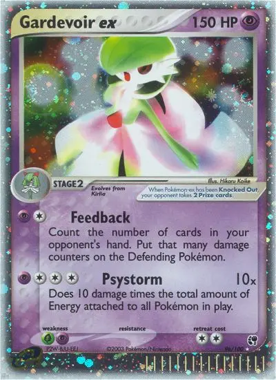 Gardevoir ex Rare Pokemon card #96 from Sandstorm