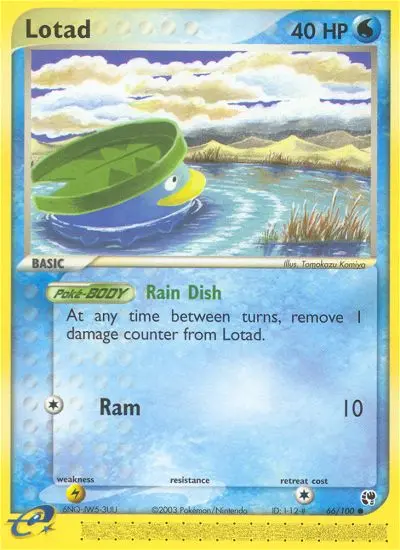 Lotad Common Pokemon card #66 from Sandstorm