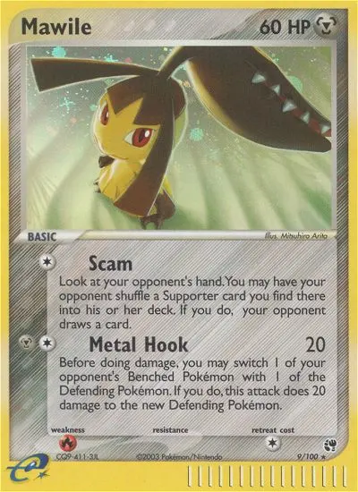 Mawile Rare Pokemon card #9 from Sandstorm