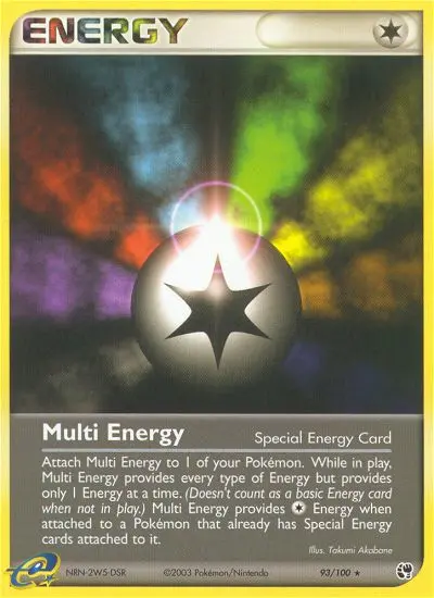 Multi Energy Rare Pokemon card #93 from Sandstorm