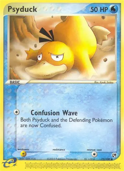 Psyduck Common Pokemon card #73 from Sandstorm