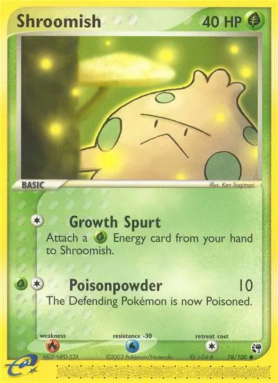 Shroomish Common Pokemon card #78 from Sandstorm