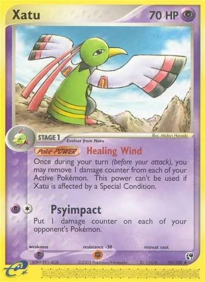Xatu Uncommon Pokemon card #55 from Sandstorm