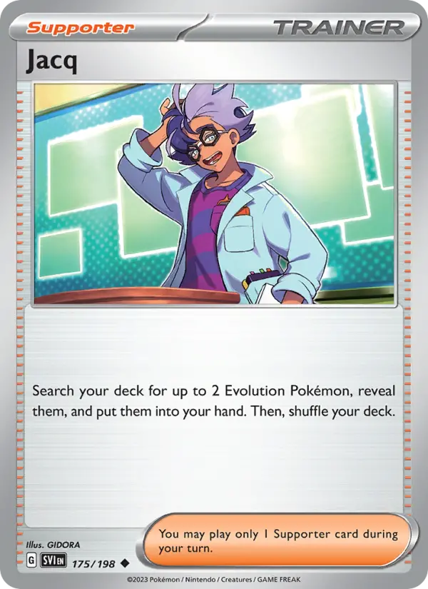 Jacq Uncommon Pokemon card #175 from Scarlet & Violet