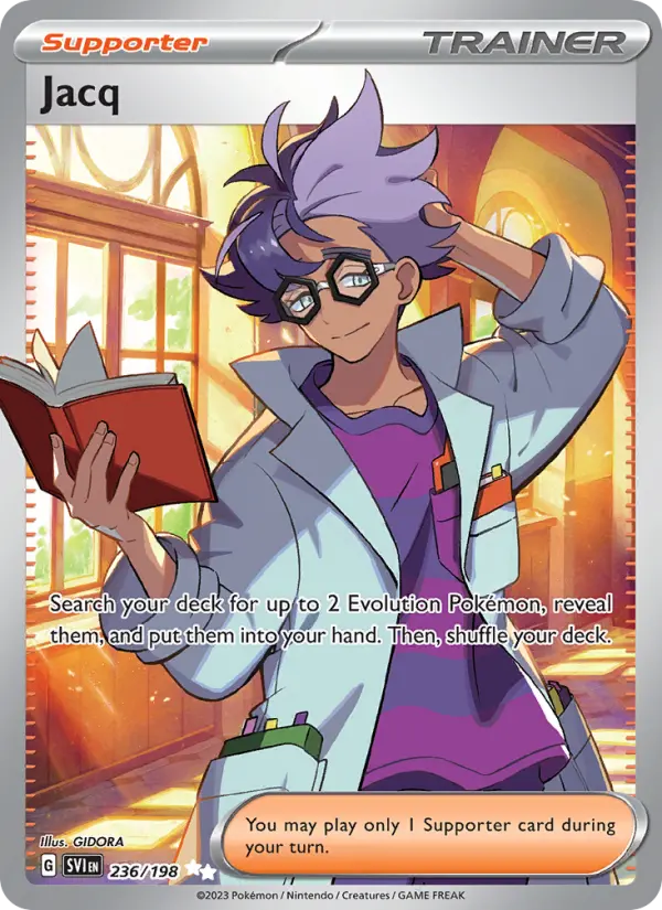 Jacq Ultra Rare Pokemon card #236 from Scarlet & Violet
